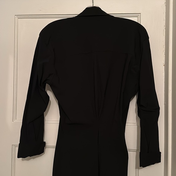 Zara Black Slim Pencil Skirt Maxi Shirt Dress Button Down NWT XS - Picture 7 of 11